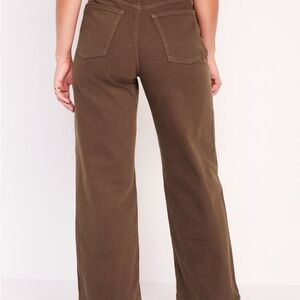 Sky Hi wide leg- Old Navy Brown Wide-Leg Pants